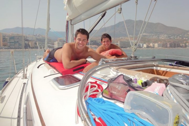 Tomando el sol